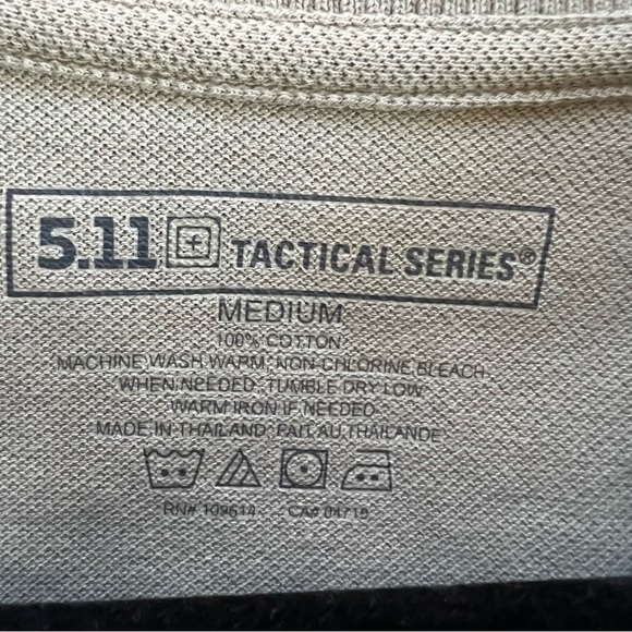 5.11 TACTICAL SERIES 100% Cotton Mens Collard Shirt - Picture 2 of 6